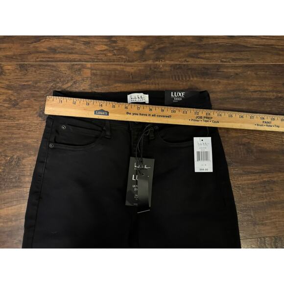 Nicole miller Black Jeans LUXE soho high rise Capri Sz:4 - Picture 5 of 6